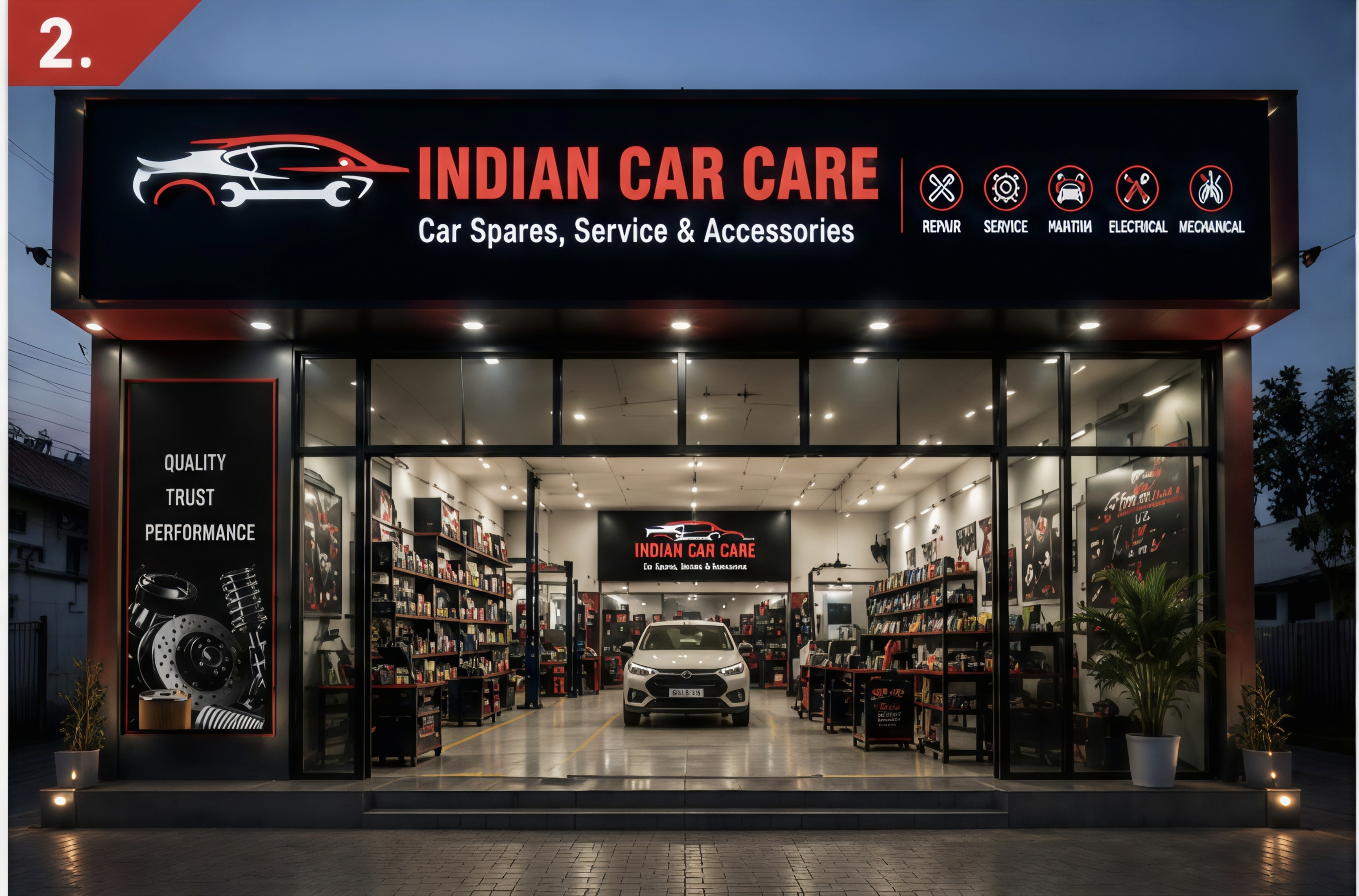 Indian Car Care showroom exterior
