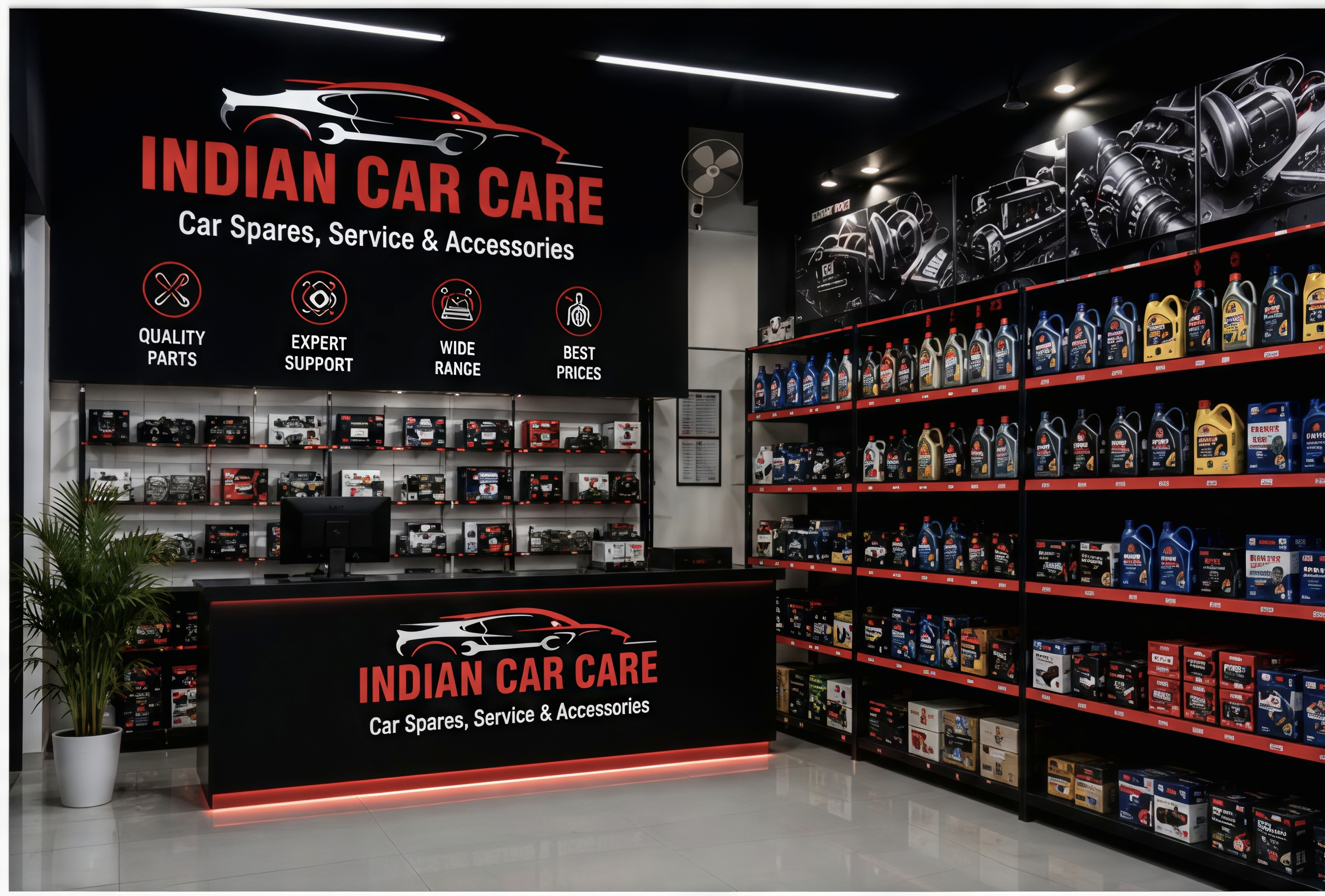 Spare parts counter