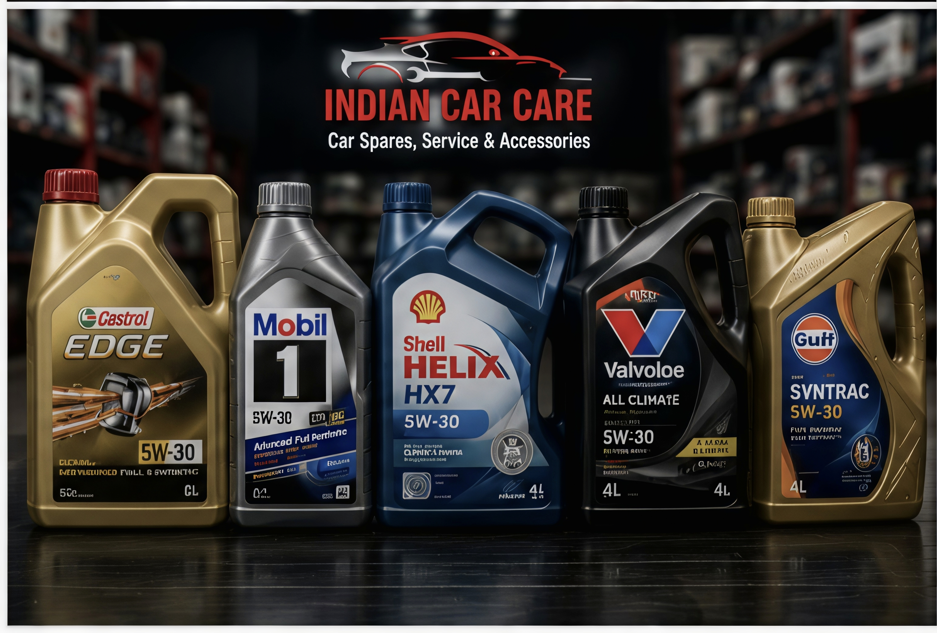 Engine oil shelf