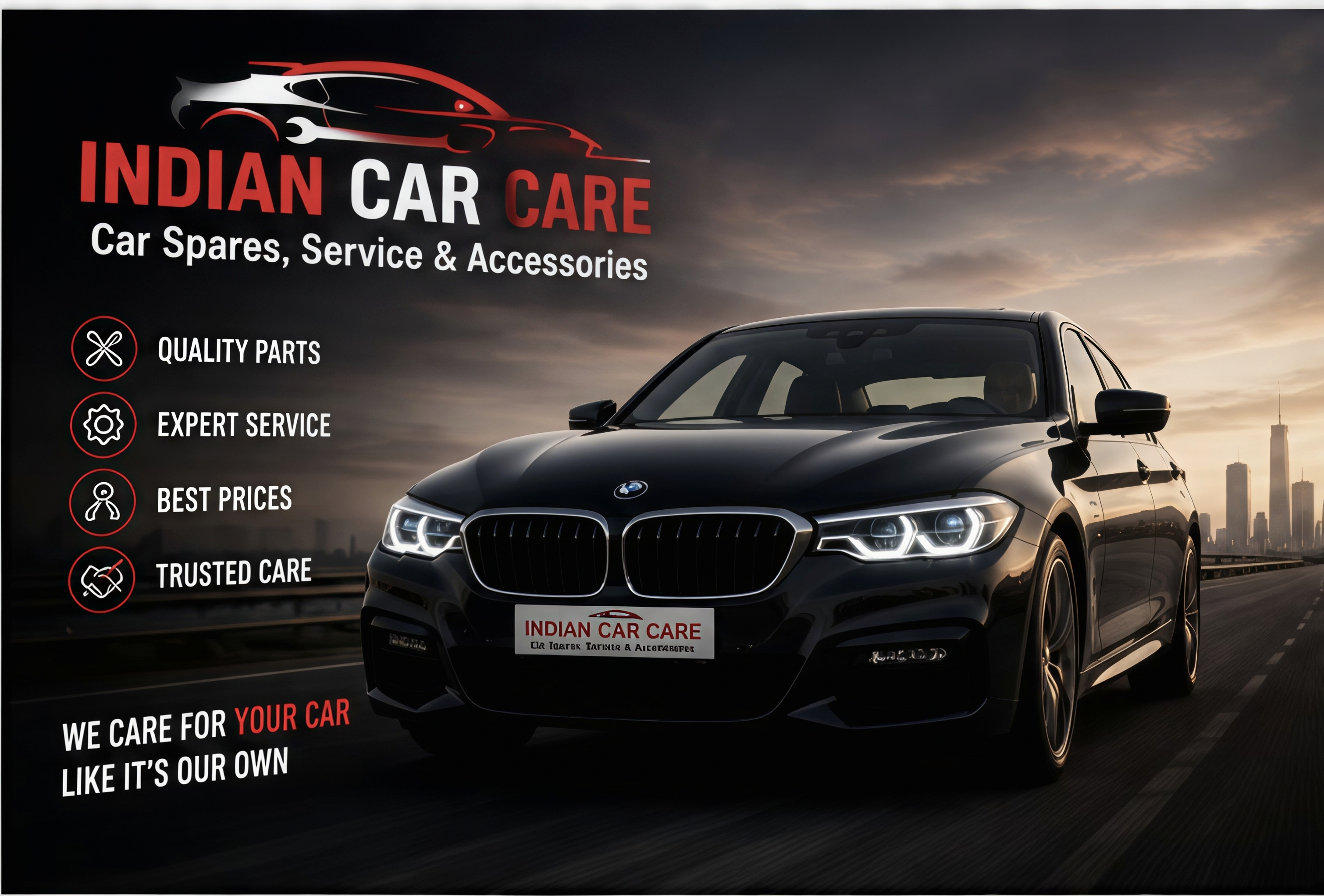 Luxury car with quality parts and expert service